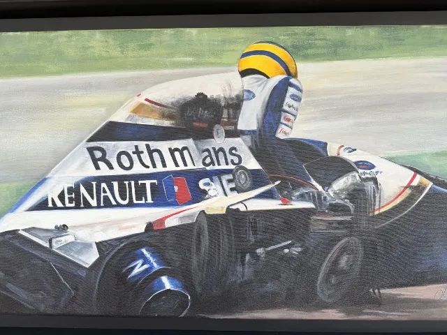 Quadro Decorativo Ayrton Senna - Obra de Arte - Foto 5