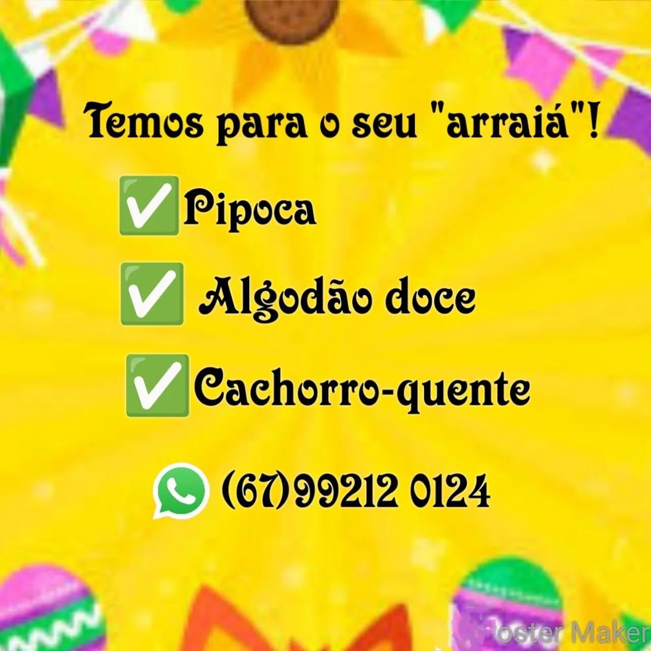 Pipoca e algodão doce 