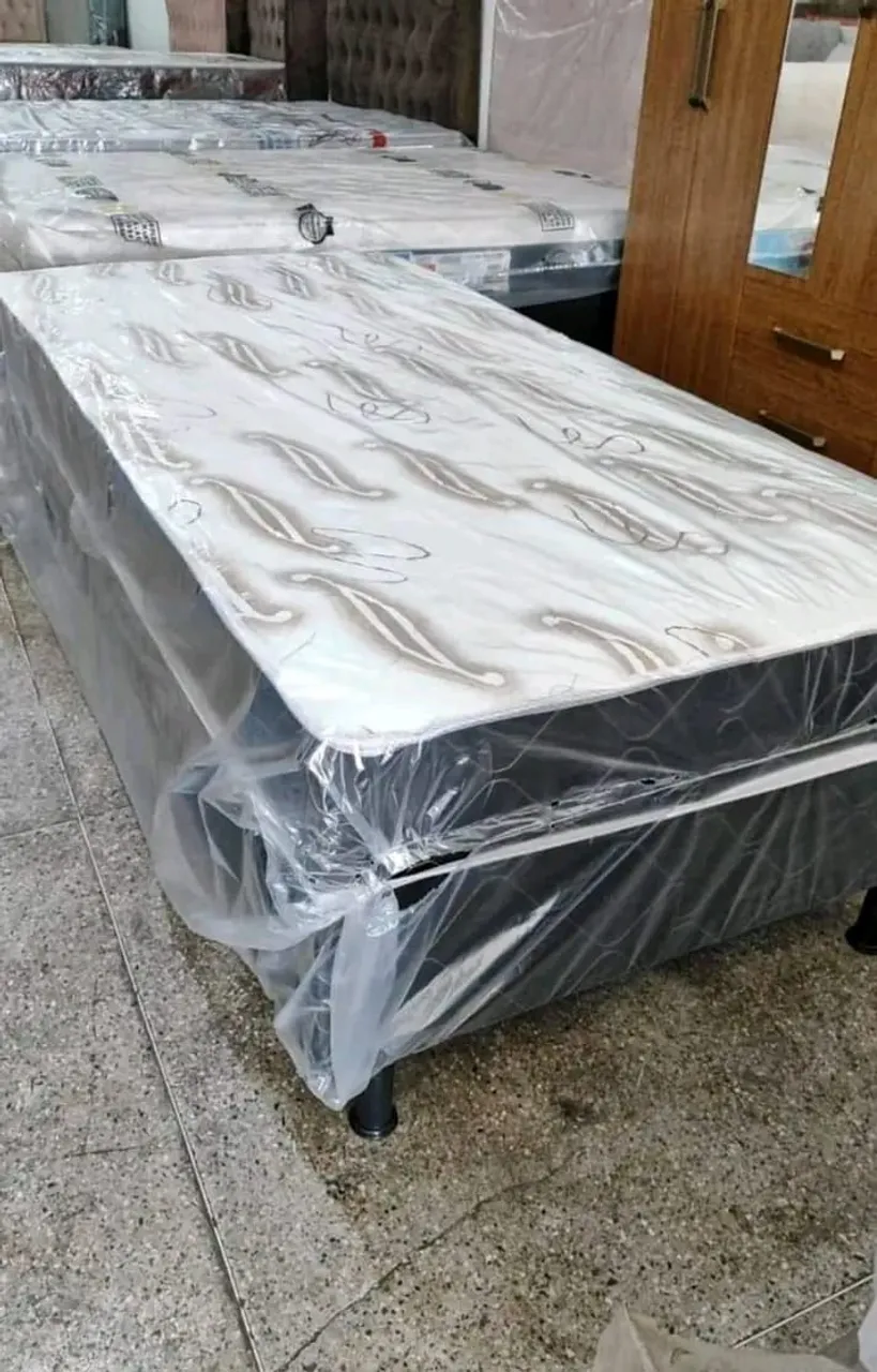 Cama Box Solteiro com Colchão - Conforto e Qualidade