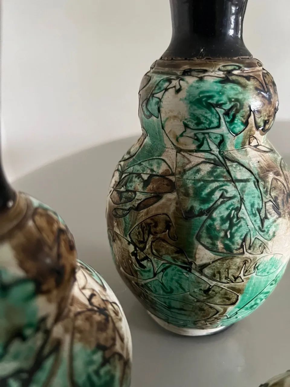 Conjunto de 3 Vasos Decorativos Artesanais - Foto 4