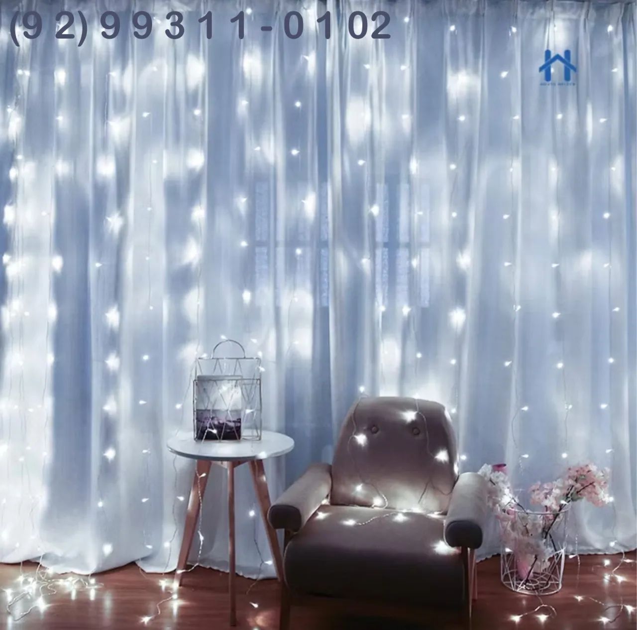 Cortina de LEDs 3 x 2,5m - 392Leds - Foto 2