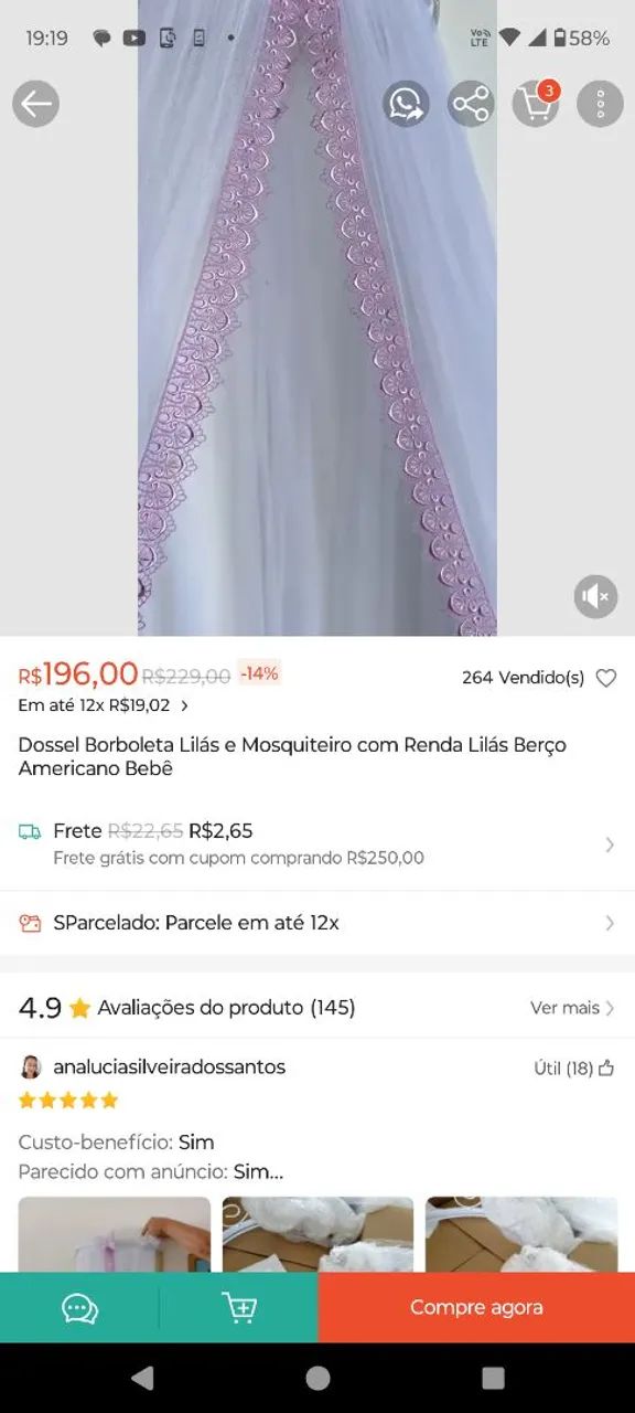 Cortinado borboleta  - Foto 2