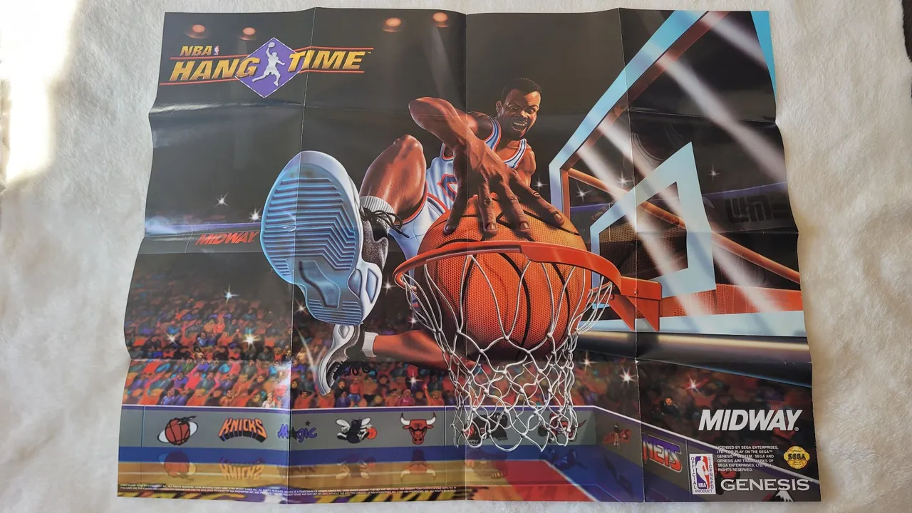 NBA Hang Time - Sega Genesis original (poster)