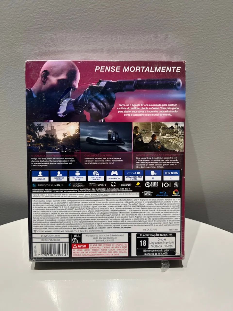 Hitman 2 - PS4 NOVO LACRADO ( com detalhes no lacre )  - Foto 3