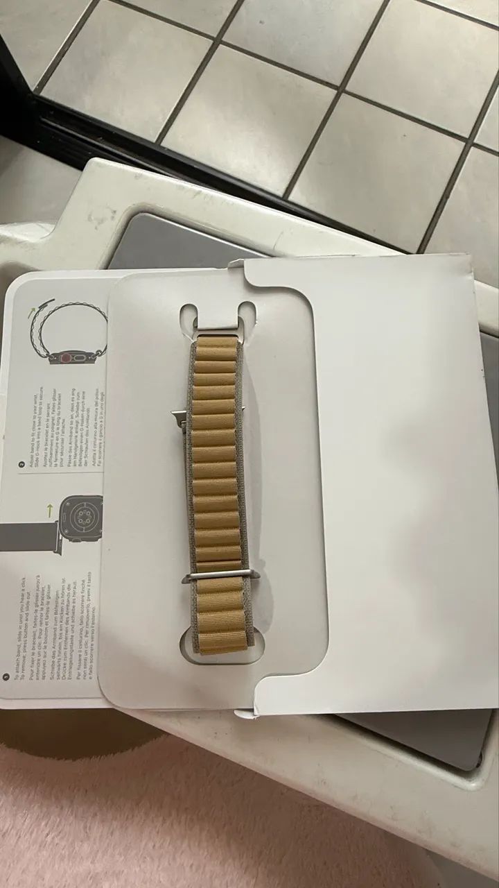 Pulseira Apple Loop Alpine Tan L e S Original  - Foto 6