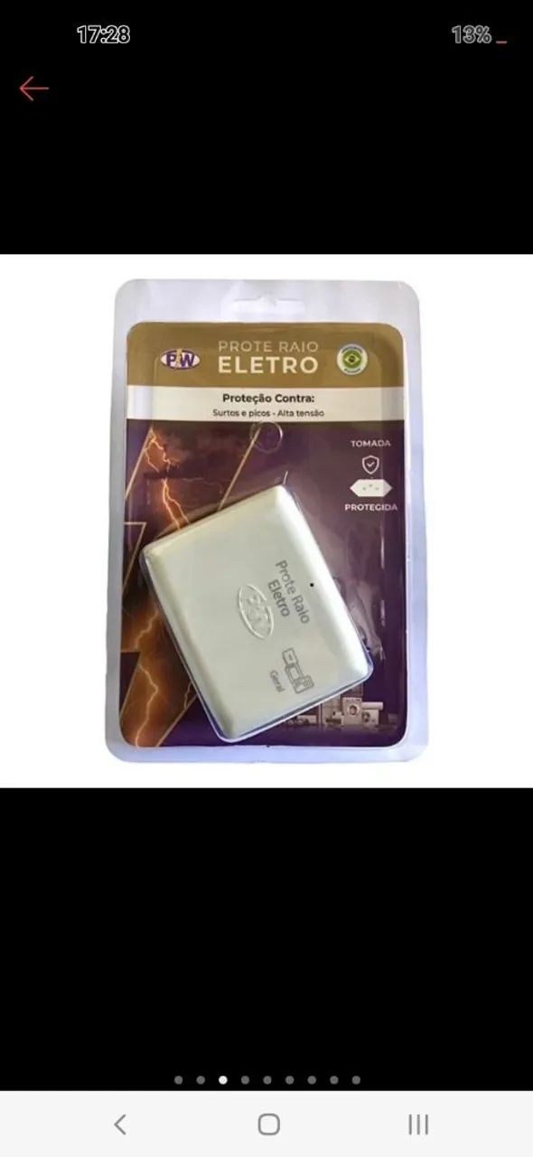 Protetor contra raios e surtos elétricos