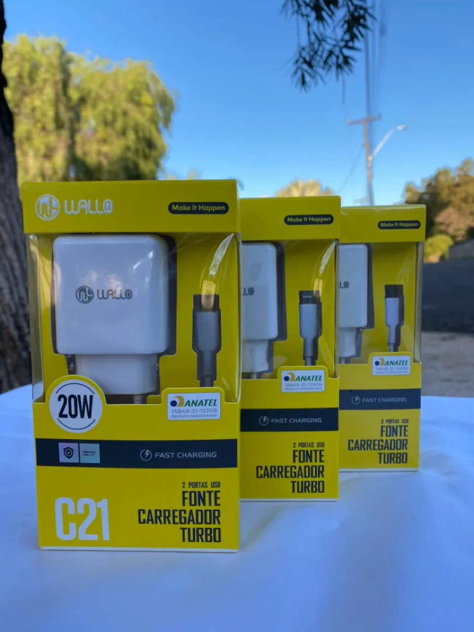 Carregador Turbo 20W 2 Portas USB WALLO
