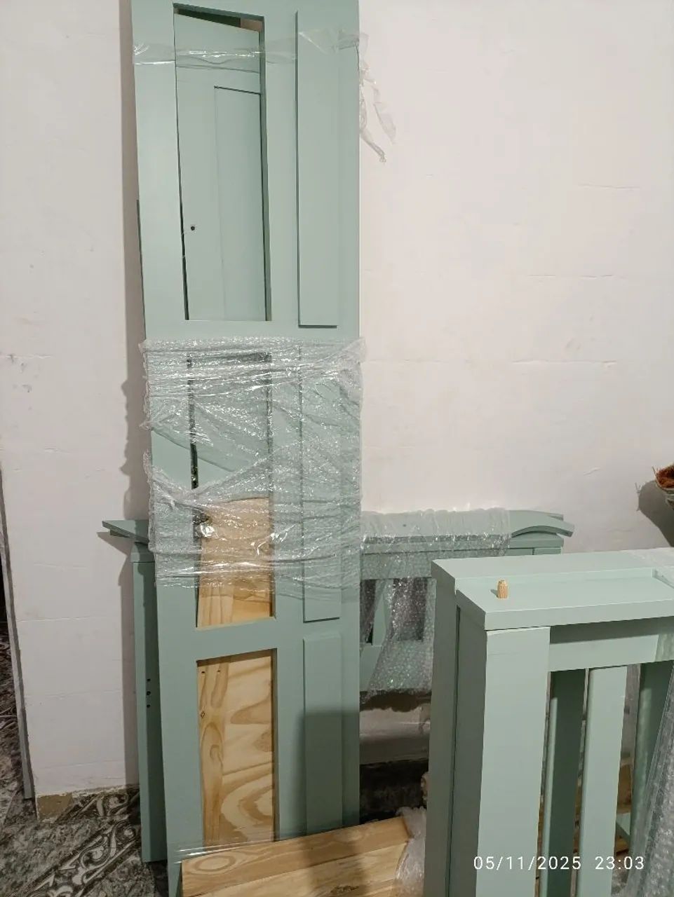 Solid Wood Bunk Bed with Double Bed64317204324097125