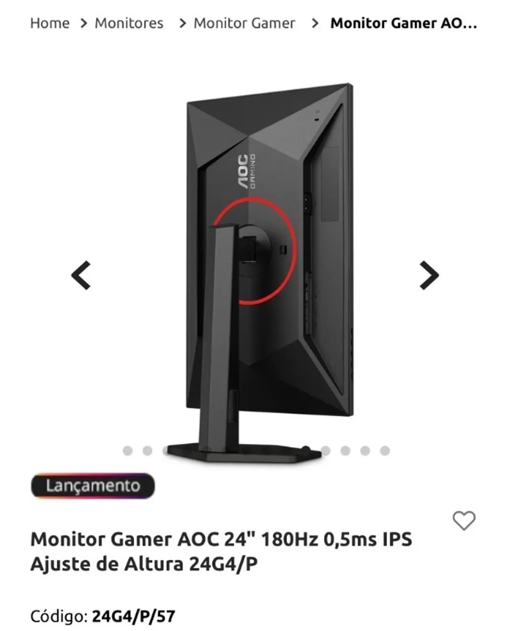 Monitor AOC gaming 180hz - Foto 5