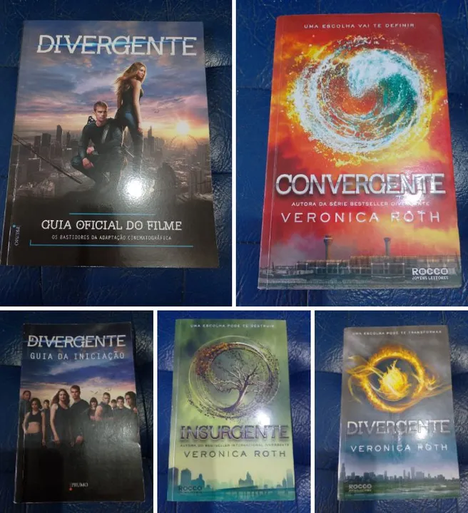 Kit 5 livros da Série Divergente