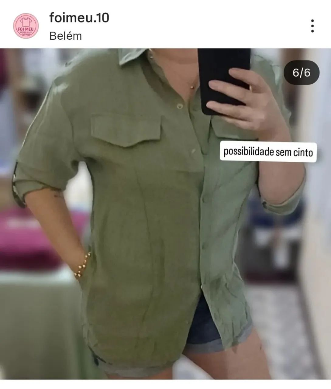 Blusa casual/trabalho Marfino