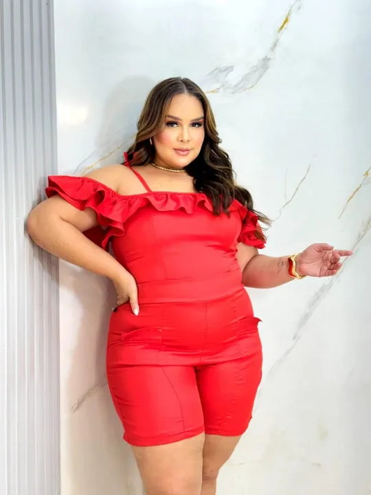 Vestido Vermelho Plus Size