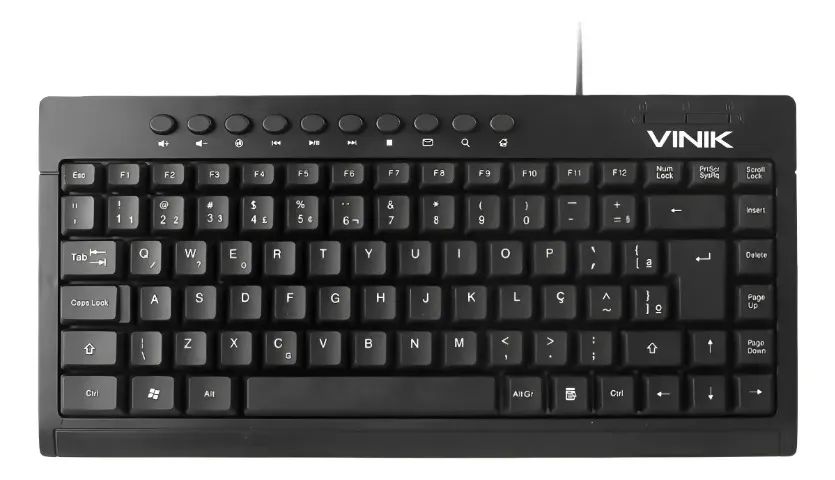 Mini Teclado Usb Multimidia Dynamic10 Abnt2 Cabo 1.8m - Vinik Loja Coimbra Computadores - Foto 5