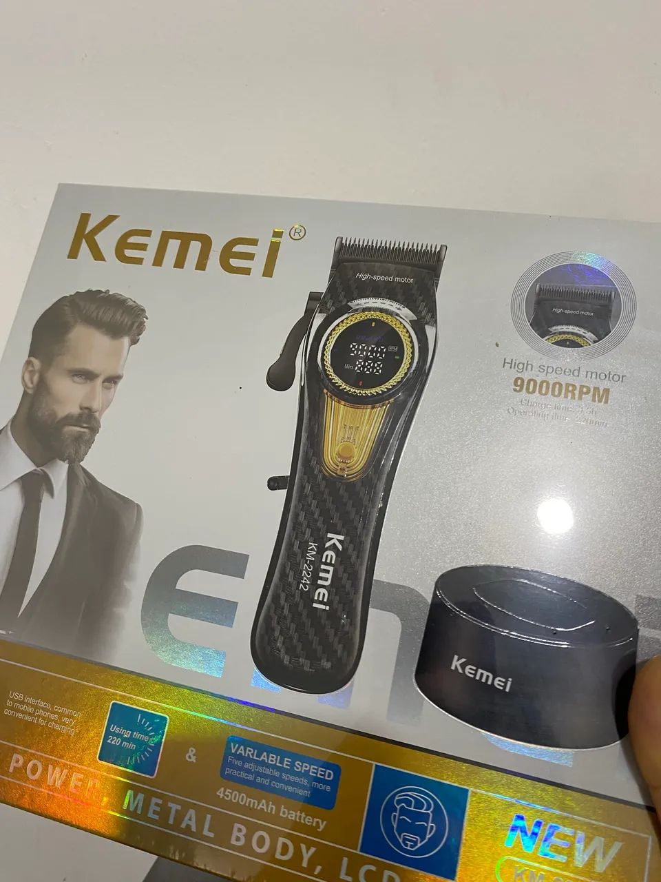 Máquina de cortar cabelo Kemei  - Foto 3