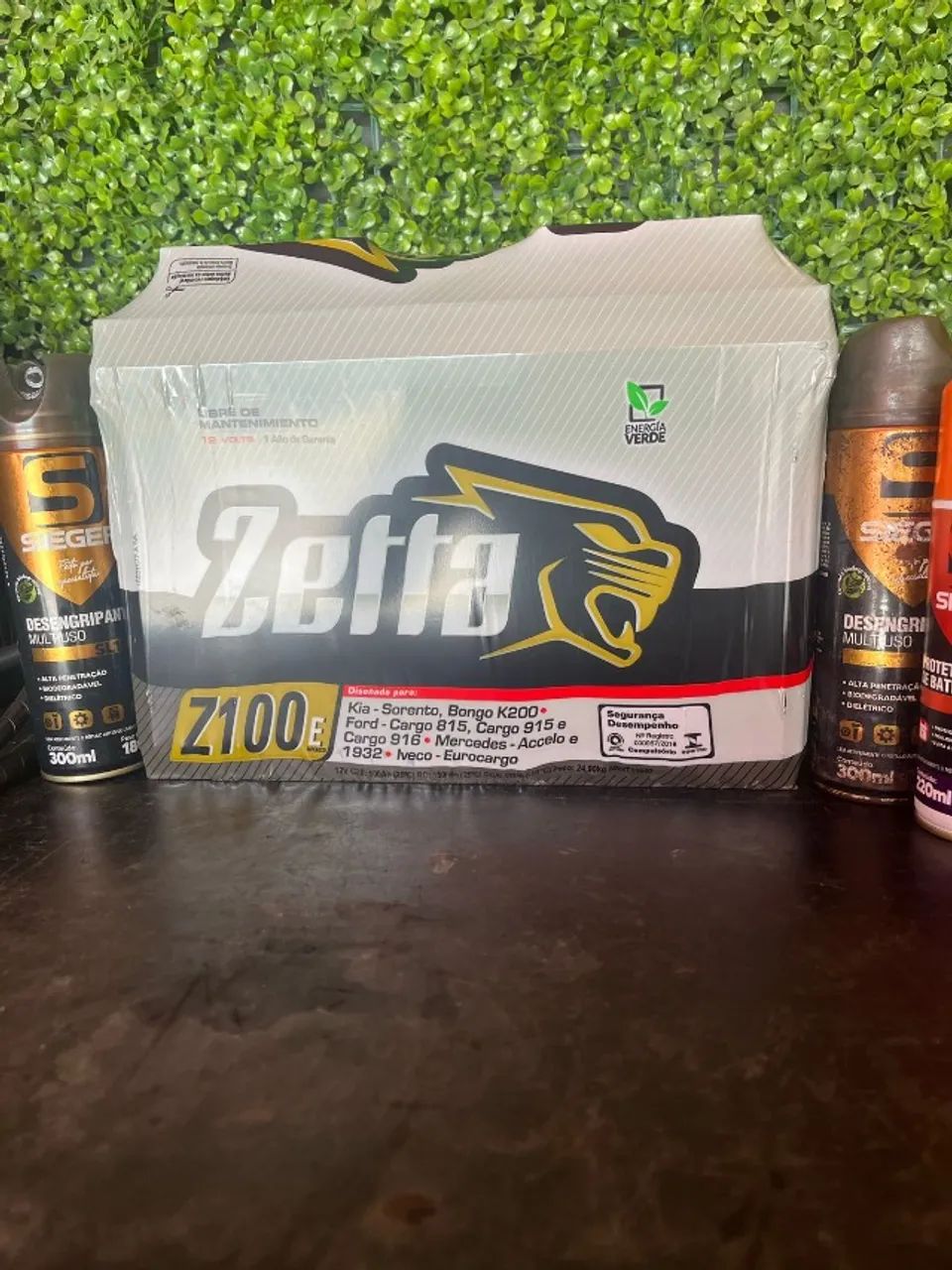 Bateria 100ah zetta 2° linha da moura otima escolha 