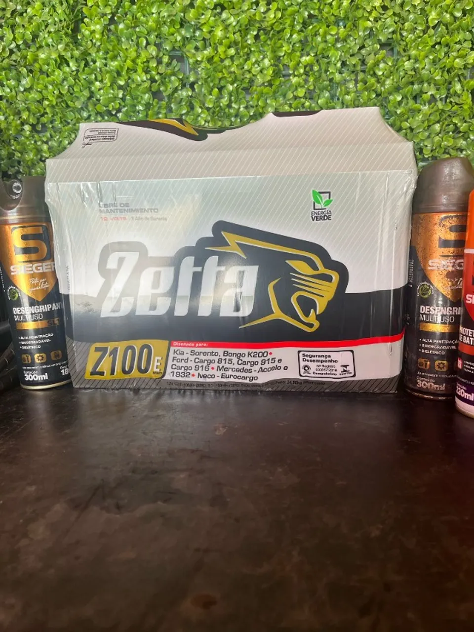 Bateria 100ah zetta 2° linha da moura otima escolha