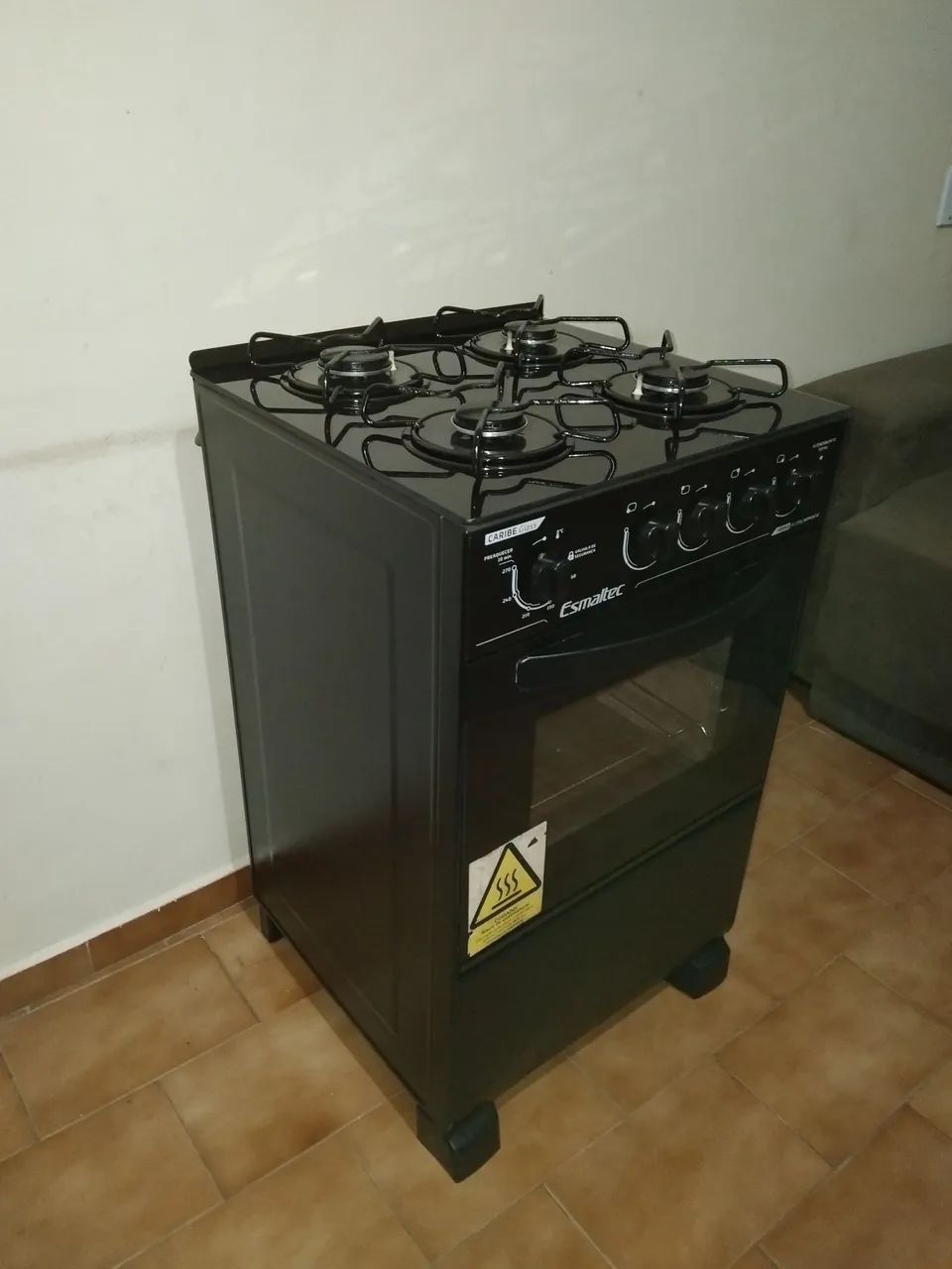 Fogão de 4 bocas da esmaltec mesa de vidro automático  - Foto 5