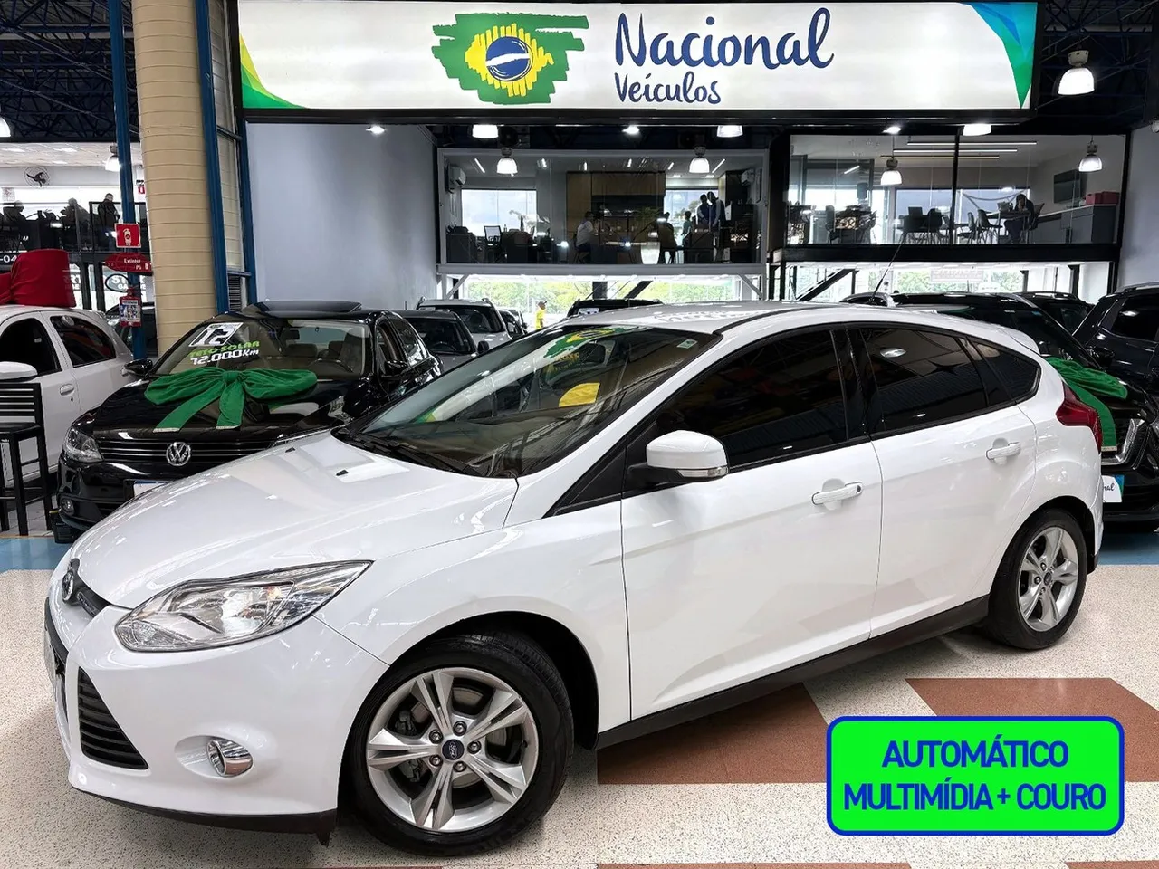 FORD FOCUS 2015 1.6 SE AUTOMÁTICO + BLUETOOTH E COURO