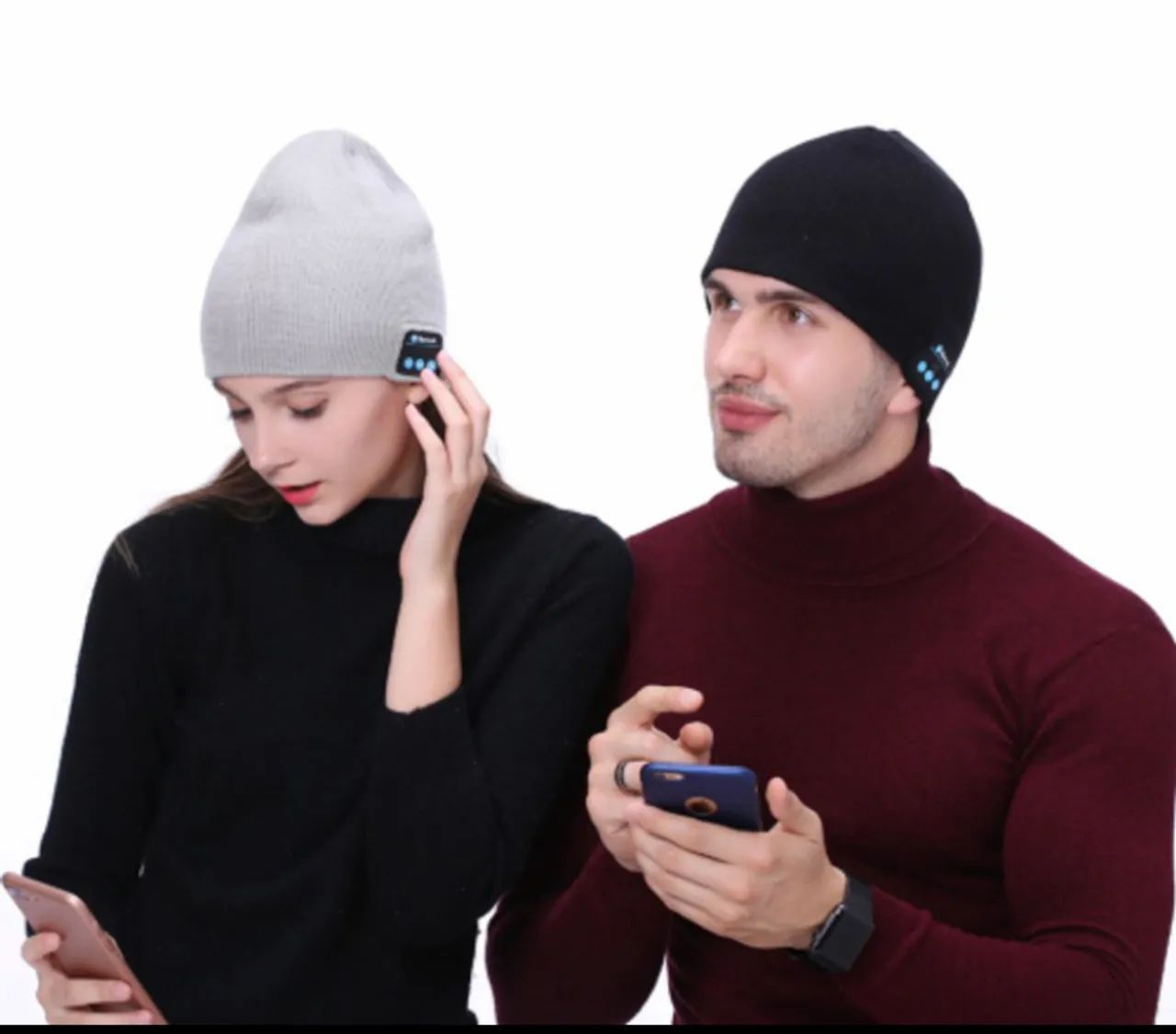 Touca Bluetooth com Fone - Conforto e Estilo no Frio - Foto 2