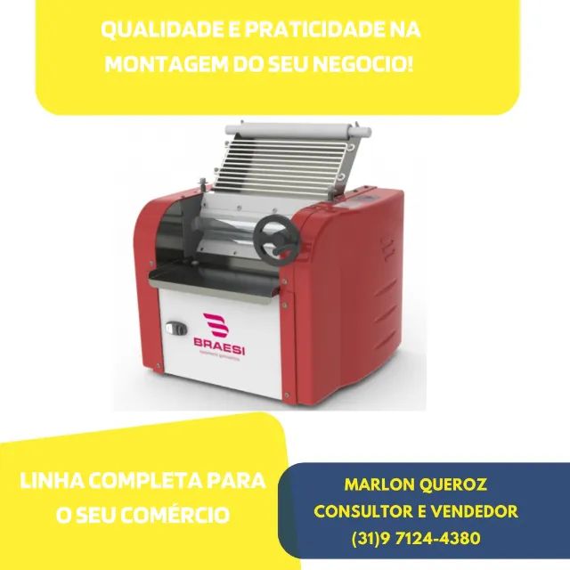 Cilindro de Massas Braesi 30CM 2KG de Massa