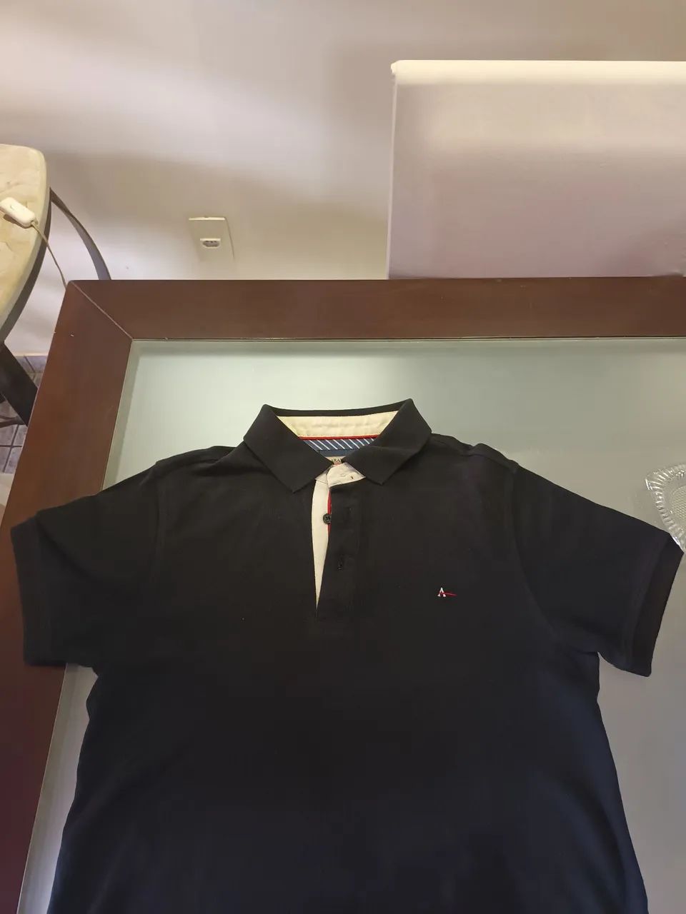Camiseta Polo Preta Masculina Aramis - Original 