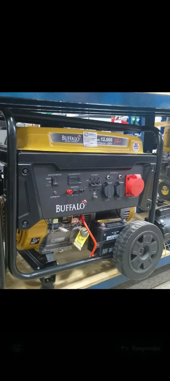 GERADOR A GASOLINA 12.5KVA TRIF 127/ 220V 3600RPM 4T BFGE12000 PLUS BUFFALO