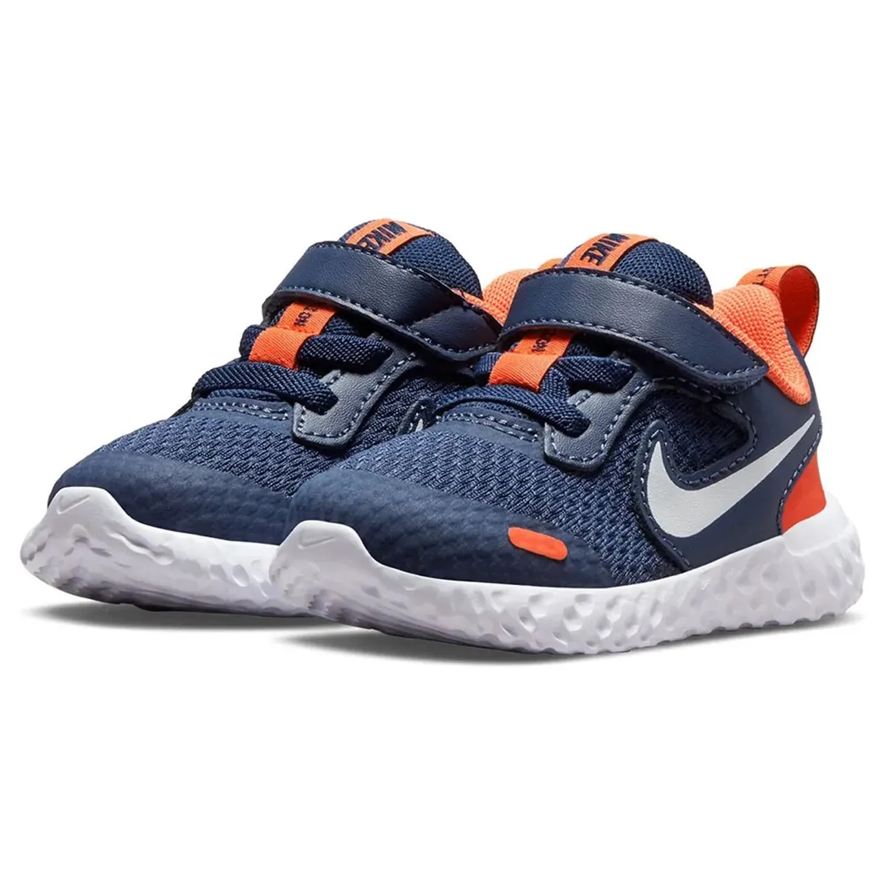 Tênis Nike Bebê tamanho 20 - Azul e Laranja