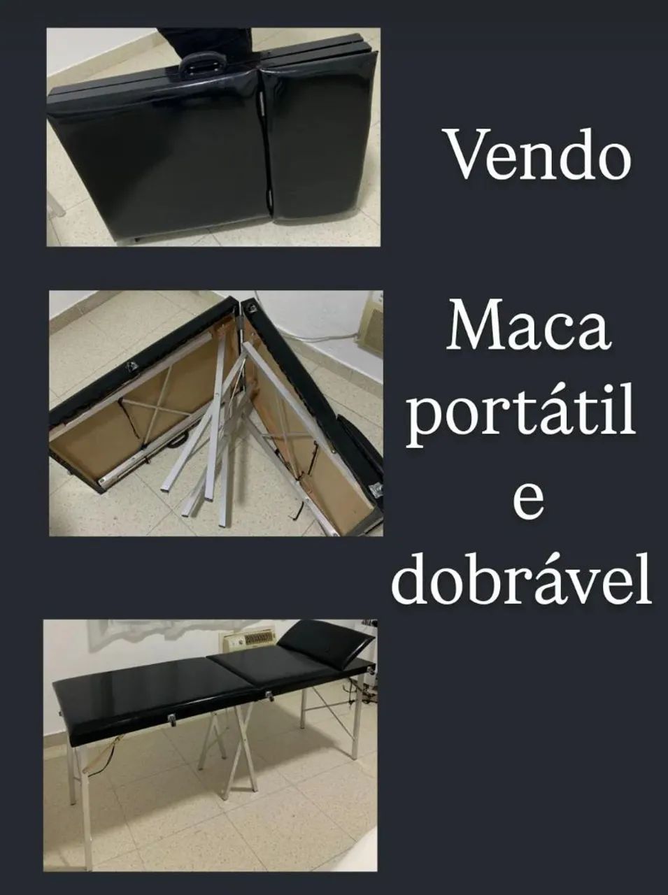 Maca portátil e dobrável