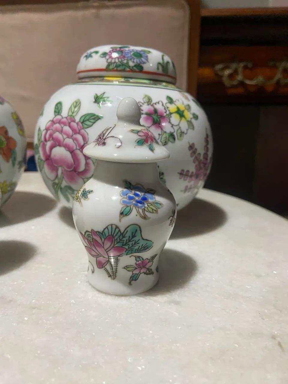 4 potiches chineses tem floral lindos! - Foto 5