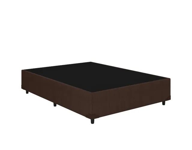 !!! FRETE GRATIS !!! Base Box Casal 138x188 Blindado Corino Marrom