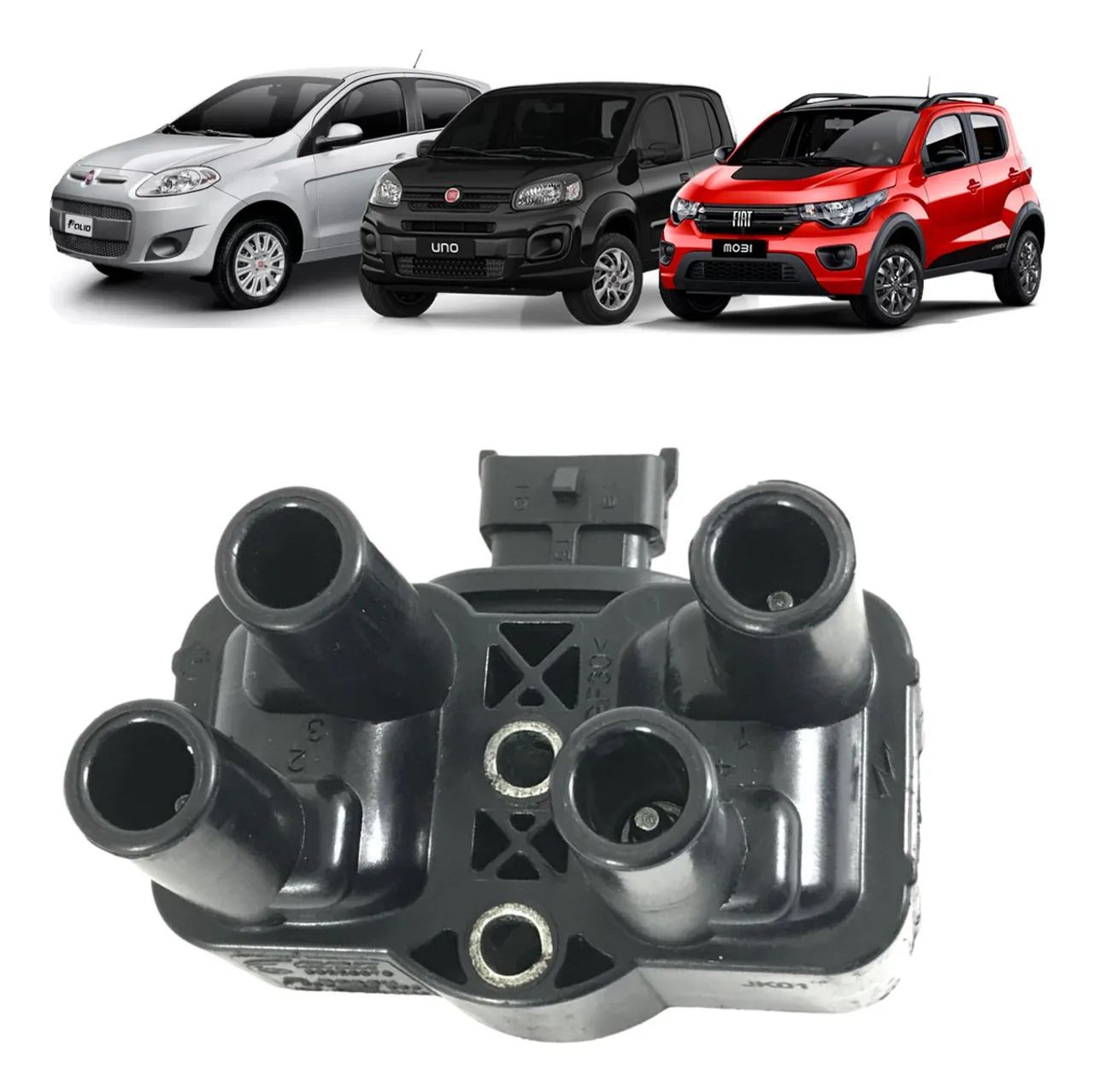 Bobina Ignicao Mobi Palio Uno Vivace Fire Evo 2010 a 2023