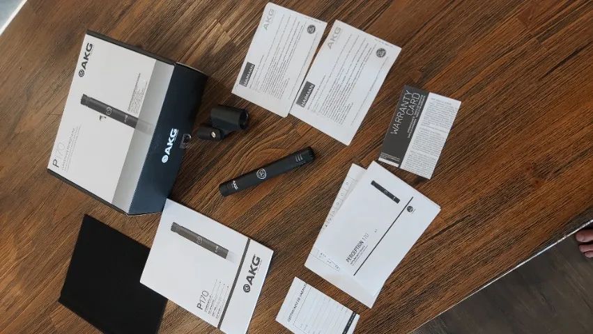 Microfone Akg P170 Condensador Cardioide Preto - Foto 6