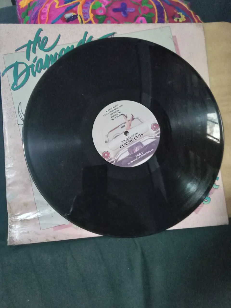 LP disco de vinil importado raro The Diamonds 1988 com autógrafos - Foto 3