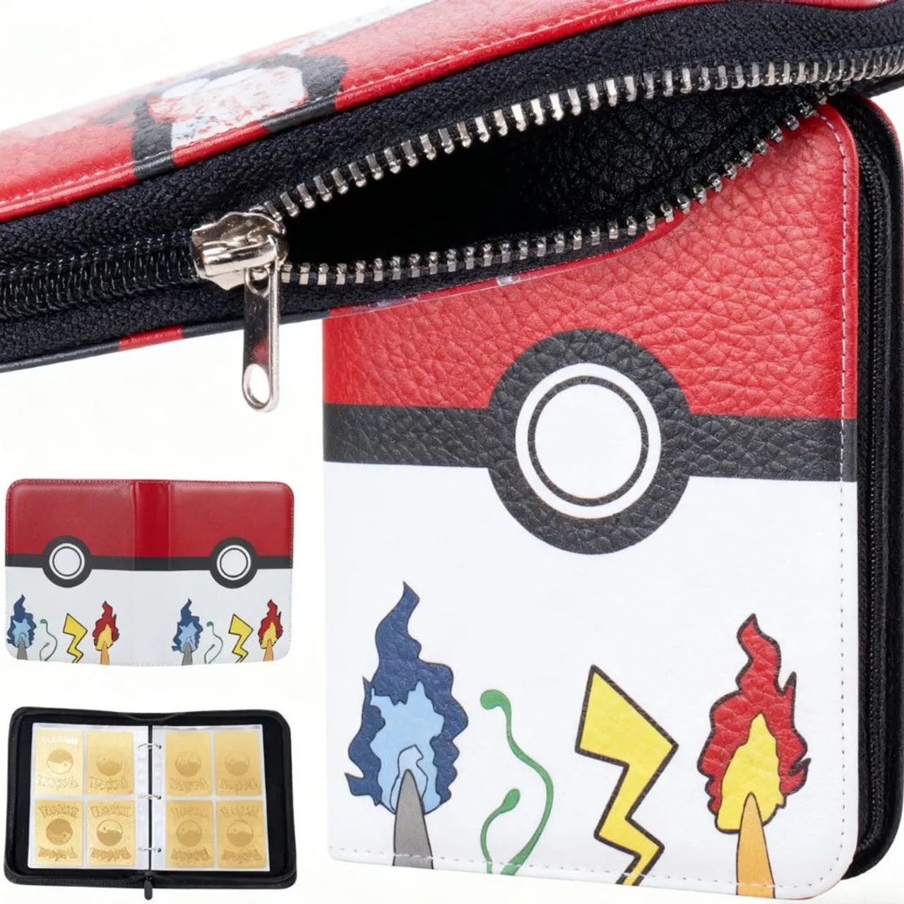 Fichário Pokémon 400 espaços para card game 50 folhas NOVO PRONTRA ENTREGA  - Foto 6