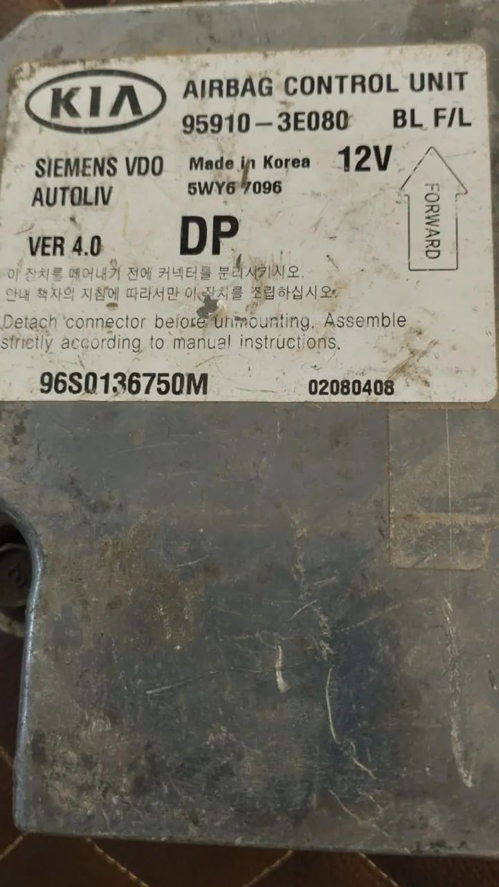 Módulo airbag sorento<br>95910-3E080 - Foto 2