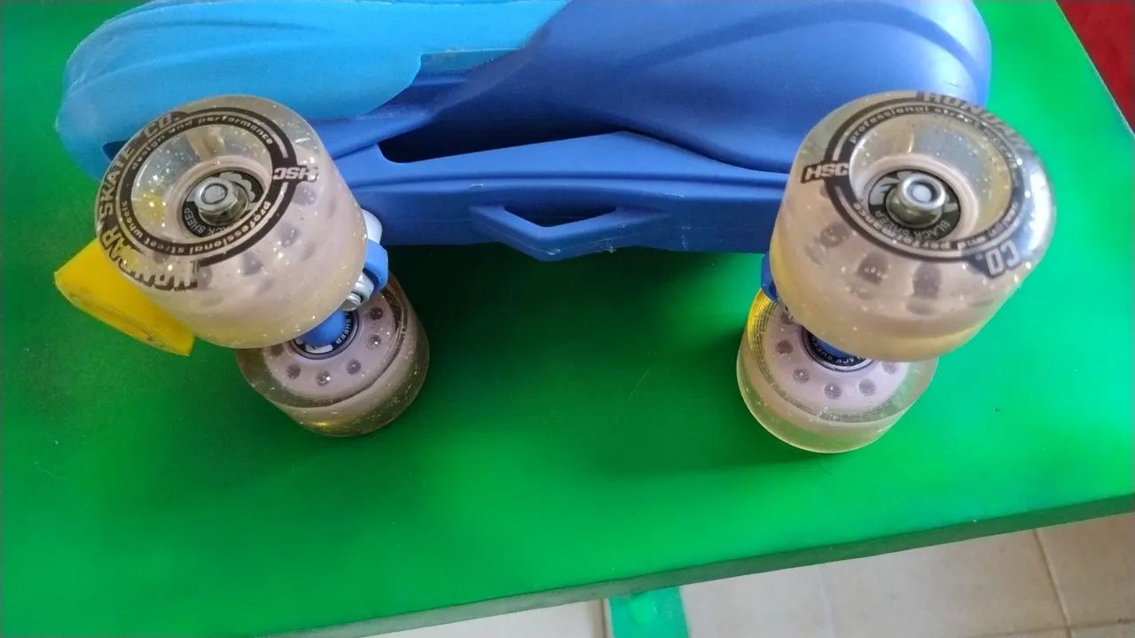 Patins quad azul adulto  - Foto 4