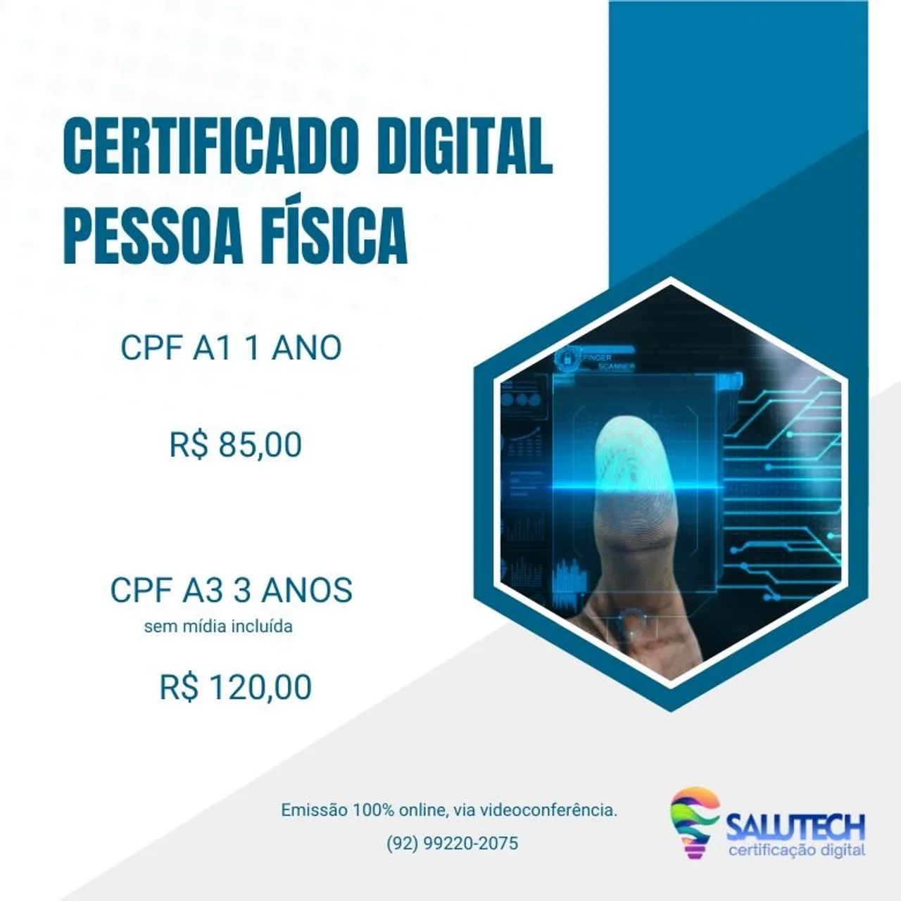 Certificado Digital 100% on-line mais barato do Brasil  - Foto 2