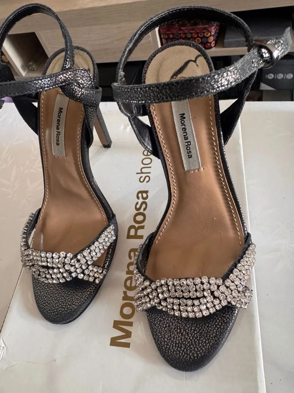 Sandália Morena Rosa Salto Alto Fino Calçados Vila Alpina, São