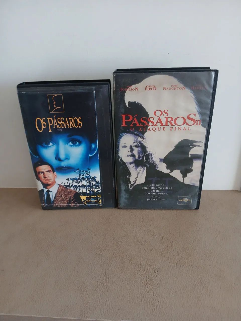 Fitas Vhs Os Pássaros 1 e 2 - Hitchcock