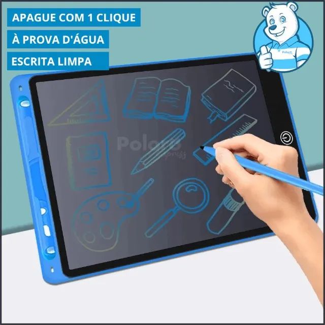Lousa Magica 10? Polegadas Grande  Infantil Digital Tablet LCD  Com Caneta Re - Foto 4