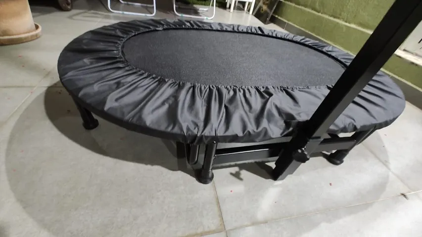 CAMA ELÁSTICA EXTRA GRANDE COM CAPA DE PROTEÇÃO PARA MOLAS / JUMP OVAL