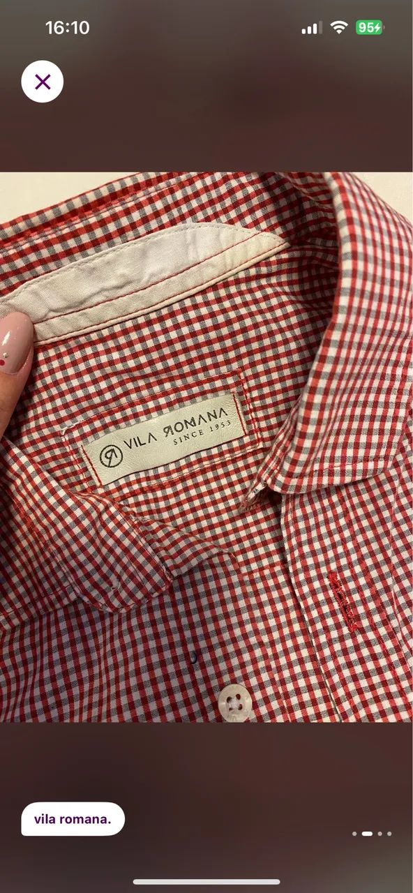 Camisa Vila Romana