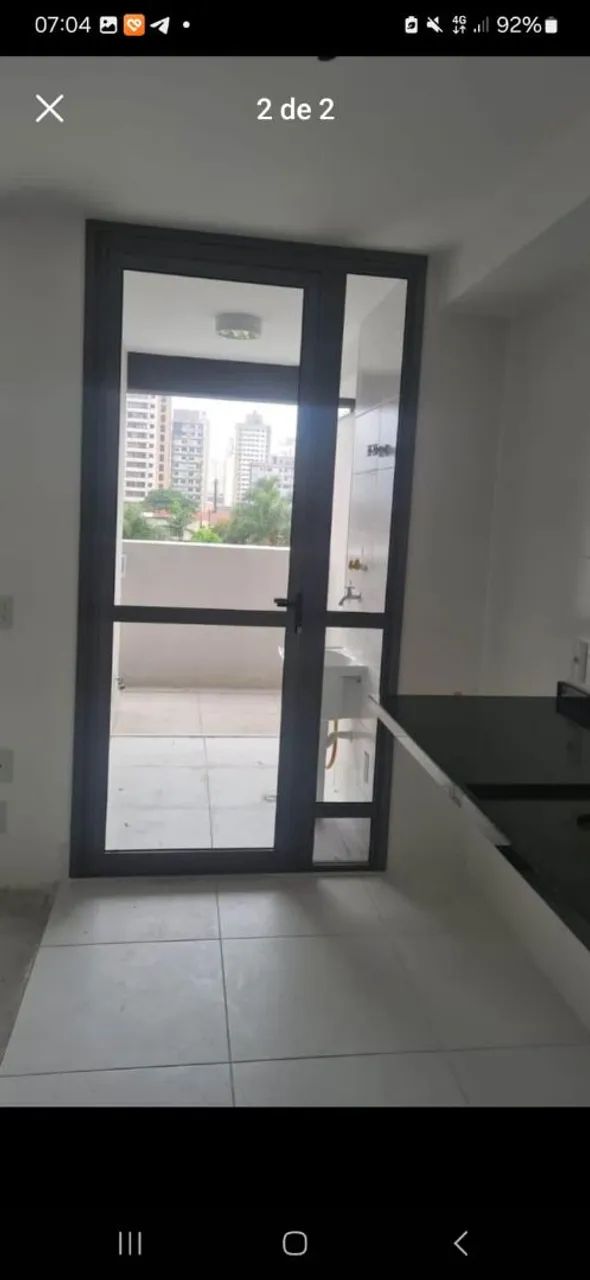 Porta de vidro e alumínio para varanda