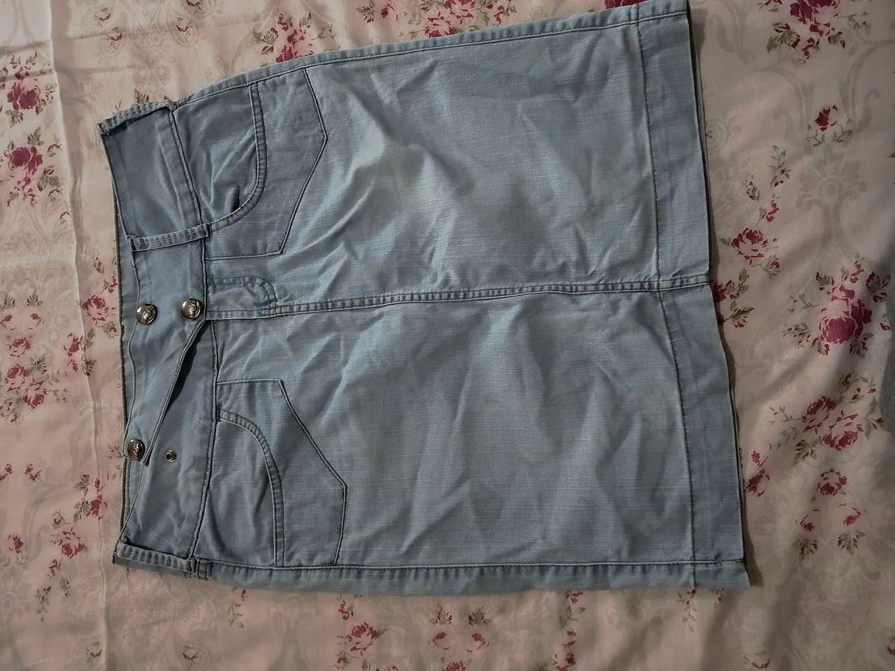 Saias Jeans com Detalhes em  Strass - Foto 5