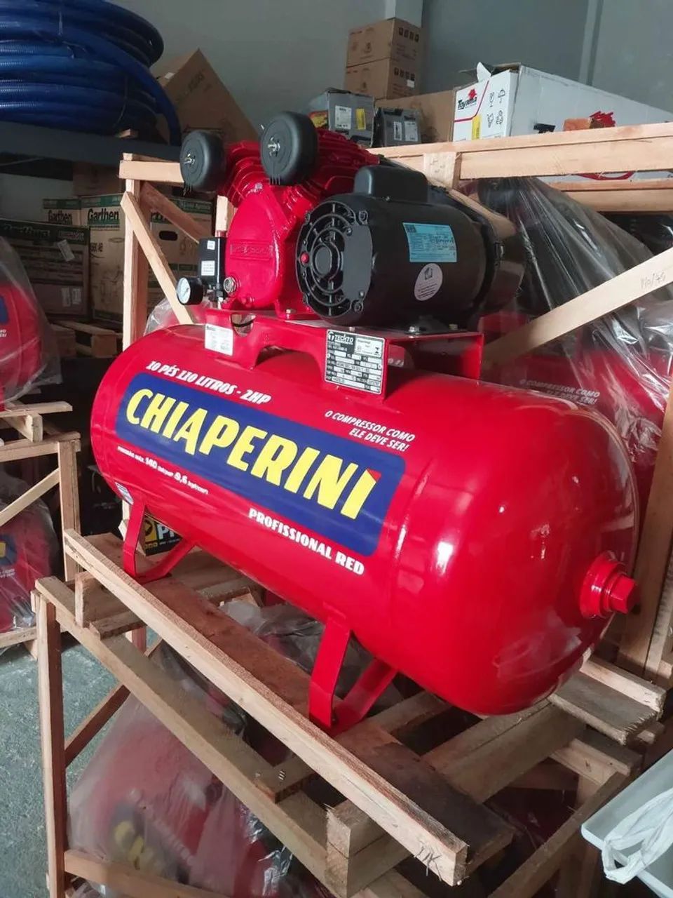 Compressor de ar Chiaperini 110 Litros 10 pés 2HP(Loja) - Foto 5
