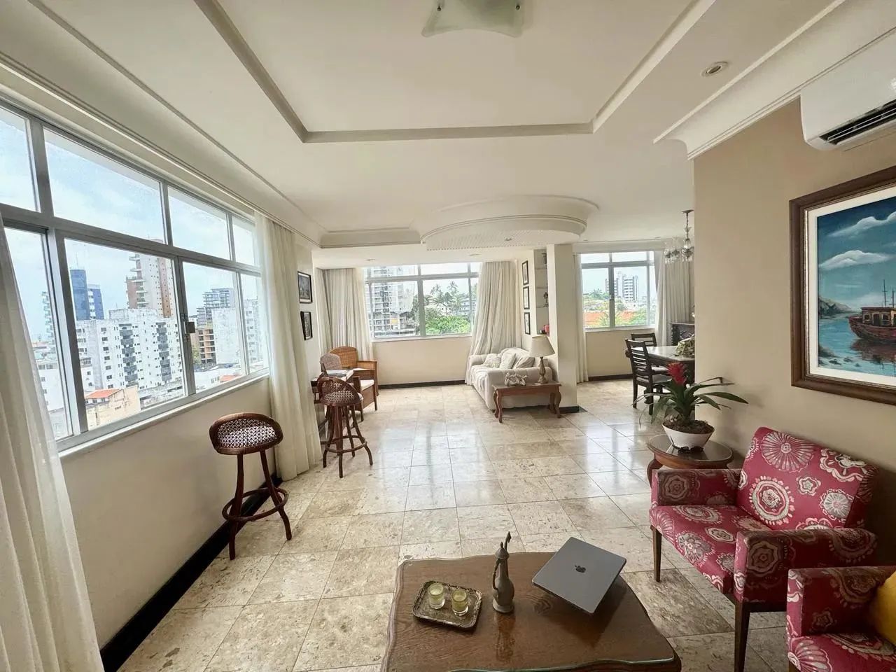 APT na Barra prédio antigo 139m² Vista Mar Amplo e Iluminado 3 quartos 1 suíte - Foto 5