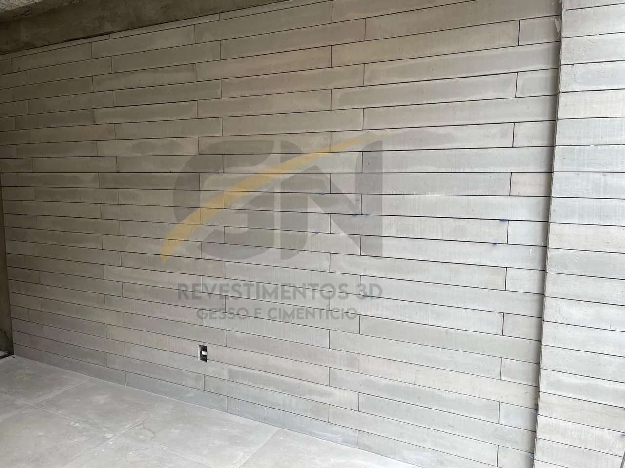 Revestimento Cimenticio - Ripas aparente 1,00x12