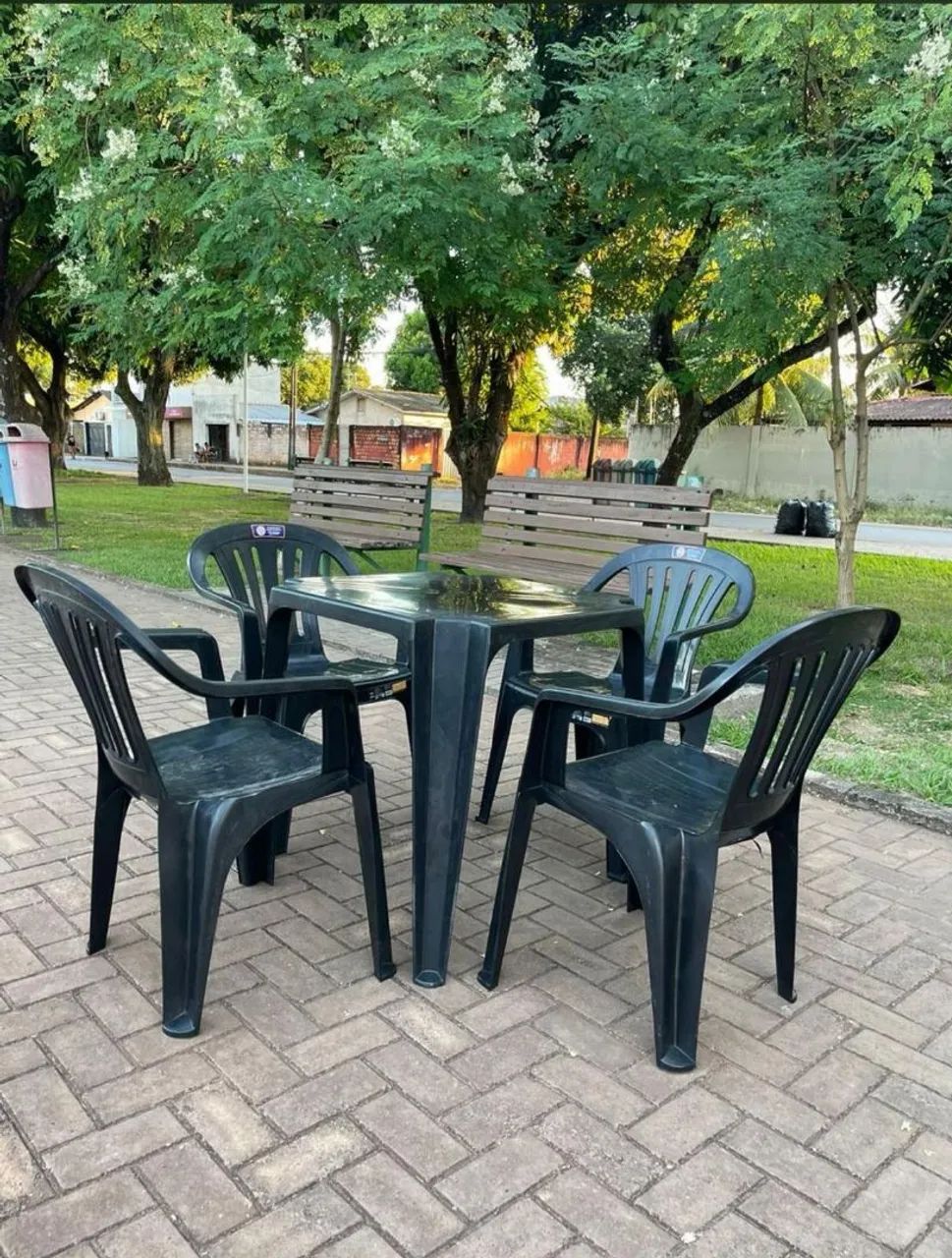 Jogo de mesa 1 mesa + 4 cadeiras  - Foto 4