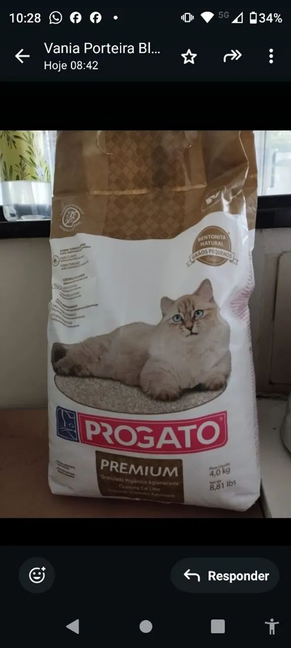Areia Sanitária Progato Premium 4kg