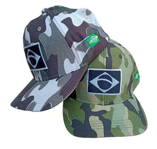 2 Bonés Camuflado Bandeira do Brasil - Foto 5